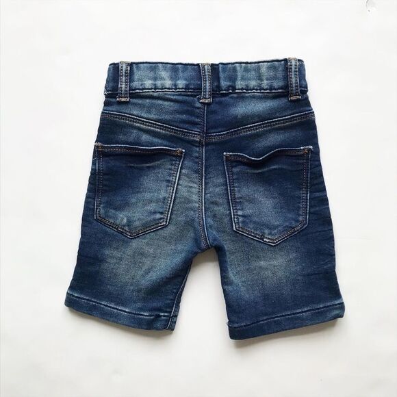 F&F stretchy denim Bermuda shorts EUC 18 months - Picture 4 of 4